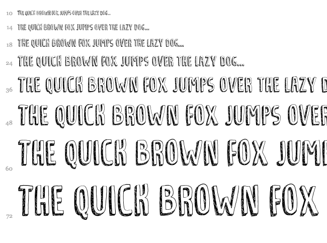 Tradizional font waterfall